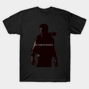 Uncharted Nathan Drake Sic Parvis Magna T-Shirt